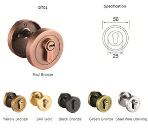 Porte en aluminium de haute sécurité, mortaise de porte en alliage de Zinc, cylindre de serrure de porte de 60Mm - Product Image 6