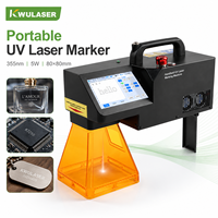 Machine de marquage laser UV portable 5W, portative, 355nm, marquage de précision, dispositif médical, codage de pièces en verre et en plastique