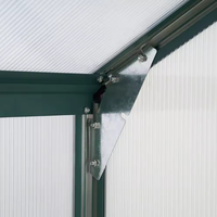 Serre Moderne en Aluminium à Toit Incliné Facilement Assemblable Écologique pour la Maison et le Jardin
