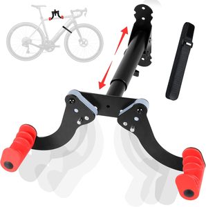 Supporto <span class=keywords><strong>da</strong></span> Parete per Bicicletta con Angolo Regolabile, <span class=keywords><strong>Portabici</strong></span> <span class=keywords><strong>da</strong></span> <span class=keywords><strong>Muro</strong></span> Salvaspazio per Bici <span class=keywords><strong>da</strong></span> Strada e Mountain Bike, Espositore per Ciclismo Indoor - Product Image 5