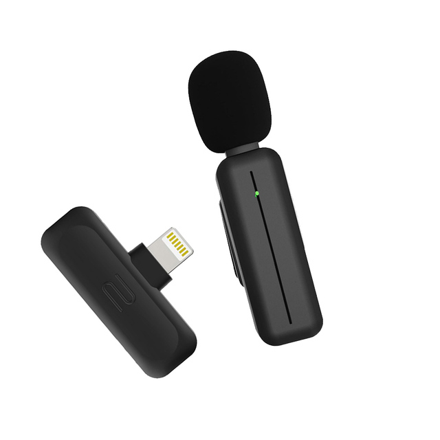 Wholesale UHF Condenser Wireless Lapel Microphones Plug Play Clip Podcast Microphone for Mobile Phone