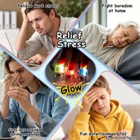 Lot de 6 porte-clés clavier anti-stress avec boutons à pression et lumières LED – Cadeaux ludiques pour soulager le stress