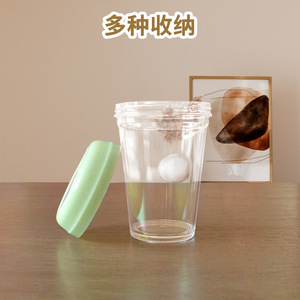 Plastic Toy Cup With Lid Cartoon Design For Children Storage Container PS Material Sz527 - Product Image 4