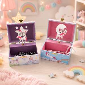 Vintage Rotierende Schmuck-Spieluhr für Mädchen mit Dekorativem Design für Geschenkverpackung und Schmuckaufbewahrung - Product Image 1