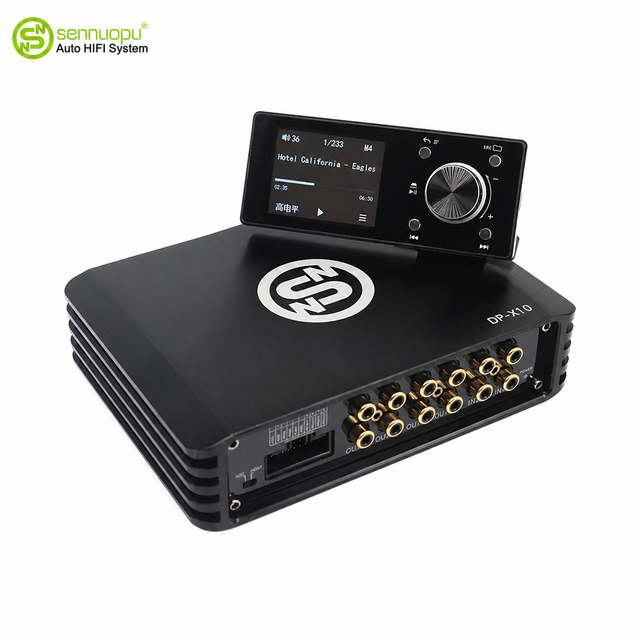 Sennuopu Car DSP Processor 4 Channel Amplifier 8 Channels Digital Sound Processors with LCD Remote Controller
