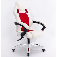 Fauteuil de jeu et de course convertible en cuir traditionnel et acier inoxydable avec siège pivotant et fonction de refroidissement