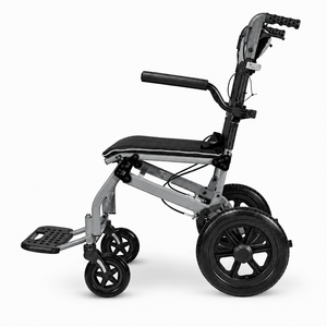Fauteuil roulant manuel pliable léger pour personnes âgées et handicapées, certifié CE ISO, <span class=keywords><strong>en</strong></span> <span class=keywords><strong>aluminium</strong></span>, avec dossier réglable et accoudoirs rabattables - Product Image 5