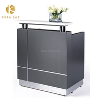 Bureau d'accueil pas cher Demi-rond Bureau d'accueil de petite taille Surface solide Bureau d'accueil semi-circulaire