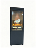 Affichage numérique tactile OLED transparent de 55 pouces avec animation couleur pour les entreprises en libre-service et les centres commerciaux