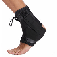 Attelle de cheville réglable, protège-cheville pour femmes et hommes, stabilisateur de pied à lacets pour la course, le basketball et la sécurité sportive