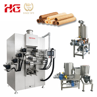 Machine à gaufrettes automatique à quatre rangées en acier inoxydable pour ligne de production, machine à gaufrettes fourrées, machine à bâtonnets de gaufrettes