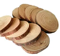 Fatias de cartão redondo de madeira de bétula natural personalizada, eco-friendly, inacabado, decorativo, rústico, redondo para artesanato DIY