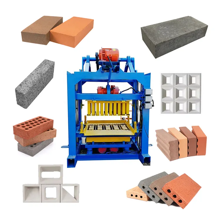 Preis der Ziegel maschine Mobile Small Concrete Hollow Solid Cement Dieselmotor Block herstellung Maschinen maschinen