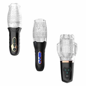 Manos libres 10 potente vibración automática recargable giratorio empuje vibrador masculino taza de masturbación - Product Image 1