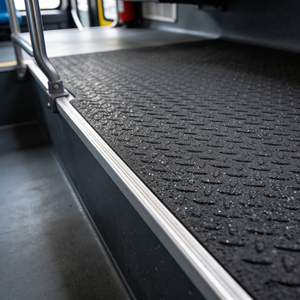 Tapis de sol en <span class=keywords><strong>caoutchouc</strong></span> <span class=keywords><strong>antidérapant</strong></span> givré pour bus, résistant à l'usure, non réfléchissant, pour véhicules de transport public - Product Image 6