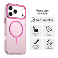 Casing Ponsel Warna Permen dengan Magnetik Mewah Transparan Tahan Guncangan untuk iPhone 17 Pro Max 17 Air 17 Case