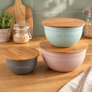Mixing <b>Bowl</b> Food Pot <b>Microwave</b> Safe Induction Cookware <b>Bowl</b> 6 Inch Kitchen Serving <b>Bowl</b> - Product Image 5