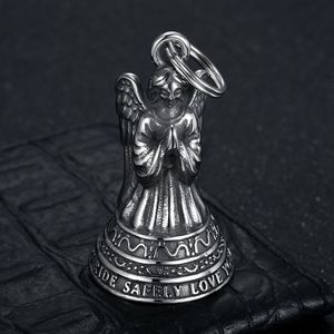 Llavero con Colgante de Ángel, Acero Inoxidable, Retro, con Alas, Guardián, Conducción Segura, Te Amo, Unisex, Regalo, Accesorio para Collar - Product Image 3
