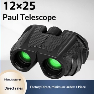 Bestseller Small <span class=keywords><strong>Paul</strong></span> 12x25 Jumelles de poche compactes à haute magnification HD pour la vision nocturne - Product Image 5