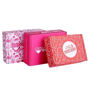 Gold packaging carton customized logo printing gift box 3-layer corrugated carton