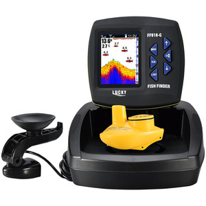 Détecteur de poissons Lucky Fish Finder FF918 C avec écran couleur, sonar, profondeur 183m, affichage chinois, détecteur de pêche en bateau - Product Image 2