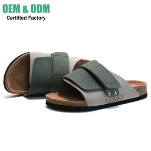 <span class=keywords><strong>Sandali</strong></span> Estivi da Uomo Personalizzati di Alta Qualità con <span class=keywords><strong>Suola</strong></span> in <span class=keywords><strong>Sughero</strong></span> e Cinturino Aperto in Pelle - Product Image 2