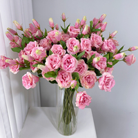 Fleurs artificielles Eustoma Lisianthus au toucher réel pour les décorations de mariage, de fêtes à domicile, les arrangements floraux, vente en gros