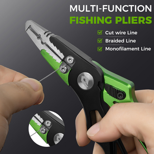 Pince dégorgeoir légère en aluminium <span class=keywords><strong>de</strong></span> 18,5 cm à bec courbé, antirouille, ergonomique, à mâchoires incurvées pour la pêche en bord <span class=keywords><strong>de</strong></span> <span class=keywords><strong>mer</strong></span> - Product Image 3