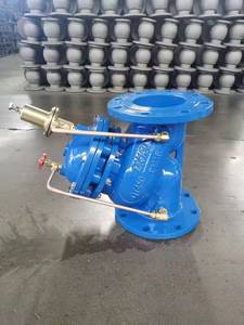 Vanne <span class=keywords><strong>de</strong></span> régulation hydraulique auto-actuée à commande pilote, réglable et stabilisatrice, pour eau à basse température, 4 pouces - Product Image 2