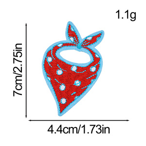 ISO9001 & BSCI Red Blue Small Embroidery Patch Sew/<b>Iron</b> <b>On</b> All The Time West Cowboy Style Custom Embroidered Patch For Clothing - Product Image 4