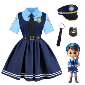 <span class=keywords><strong>Costume</strong></span> de déguisement de <span class=keywords><strong>policier</strong></span> unisexe pour Halloween, <span class=keywords><strong>costume</strong></span> de cosplay pour enfants, robe pour filles, vêtements avec accessoires et jouets - Product Image 3