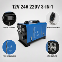 Chauffage diesel 5K/8kW 12V/24V avec contrôle par application, chauffage rapide pour camping-cars, voitures et camions, état neuf