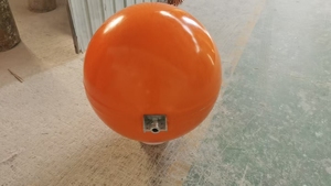 Serat FRP bola peringatan udara 600mm, bahan FRP untuk keamanan udara dan penggunaan kawat atas - Product Image 4