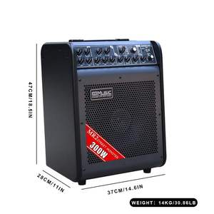 Amplificador de Sonido para el Hogar de 6 Canales y 300 Vatios, Funciona con Batería, Diseño Metálico, con Molde Privado - Product Image 2