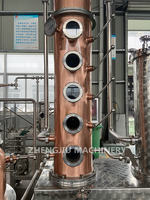 Alambic à reflux multicouche ZJ 300L avec enveloppe, pour la distillation de spiritueux, machine à distiller le whisky pour la distillerie