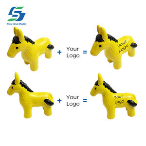 Toptan özel eşek stres topu PU köpük çiftlik hayvan oyuncak baskılı Logo ülke tema promosyon hediye anksiyete kabartma - Product Image 4