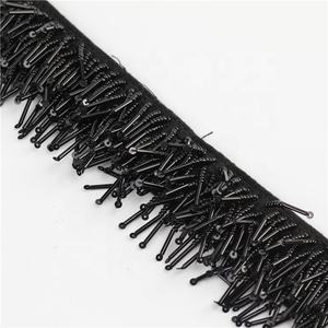 Adorno de <span class=keywords><strong>Encaje</strong></span> Bordado <span class=keywords><strong>con</strong></span> Lentejuelas Doradas Colgantes al por Mayor, Borde de <span class=keywords><strong>Encaje</strong></span> <span class=keywords><strong>con</strong></span> Lentejuelas, Adorno de Flecos <span class=keywords><strong>con</strong></span> Borlas - Product Image 6