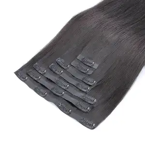 2018 New Products Seamless Cheap Unprocessed PU Skin Weft Clip In Hair Extension