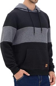 Tissu gaufré uni de haute qualité 100 % polyester, lourd, doublé jersey, unisexe, personnalisable, teint en pièce, service OEM, séchage rapide - Product Image 2