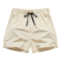 Shorts de plage unisexes en nylon polyamide, taille mi-haute, couleur unie, pour l'été |   Short de bain sportif ample pour activités de plein air, séchage rapide