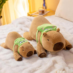 2 kilo ağırlıklı Capybara doldurulmuş hayvanlar peluş Huggable arkadaşı çocuklar yetişkinler hediye şükran noel doğum günü büyük hayvan - Product Image 3