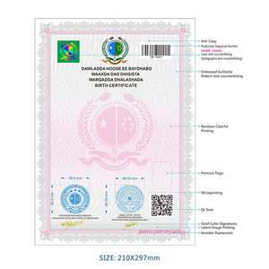Papel de Seguridad con Marca de Agua Personalizada de Alta Calidad Qingsong, Impresión de Certificados Antifalsificación, Papel de Arte Liso para Pósteres - Product Image 3
