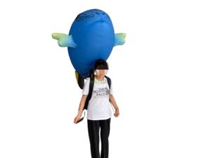 Costume de poupée gonflable de poisson tropical, poisson-<span class=keywords><strong>clown</strong></span>, pour défilé sur le thème de l'océan, événement pour la célébration de festival - Product Image 5