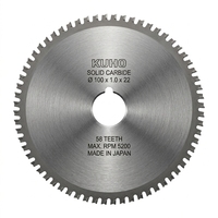 Lame de scie à rainurer en carbure de tungstène massif KUHO pour usinage CNC, coupe de l'acier, du cuivre et de l'aluminium, vente en gros OEM
