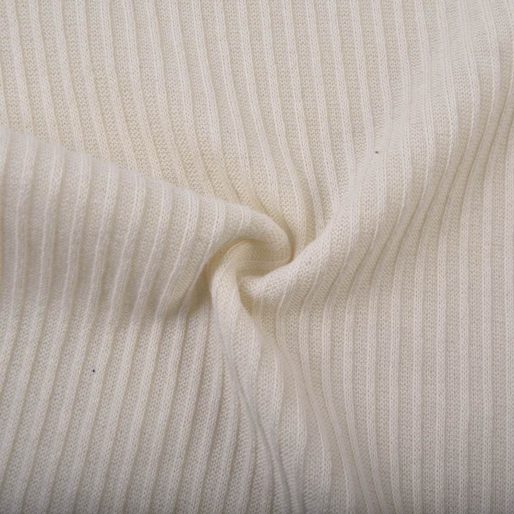 Factory Direct 83%Polyester 14%Rayon 3%Spandex 160GSM 4*2 TR Hacci Rib Brush Knit Fabric For Garment