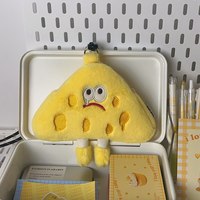 Gantungan Kunci Dompet Boneka Sandwich Kartun, Boneka Plush Custom, Liontin Kartun Lucu, Tas Ransel, Tas Selempang, Kalung Boneka Plush
