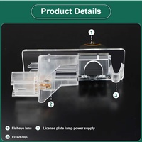 AHD 1080P 170 °   Caméra de recul pour voiture avec objectif fisheye pour Renault Fluence 2013 2014 2015 Clio 4 Megane 3 Captur