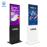 Señalización Digital Vertical de Pie, Pantalla LCD Comercial de 43, 50, 55 y 65 Pulgadas, Kiosco Tipo Tótem con Sistema Android para Interiores