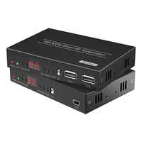 Extensor KVM HDMI sobre IP, Ethernet sobre Cat5, 1080p, 150m, RJ45, Compatible con IR, Extensor HDMI