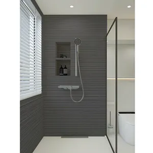 Di alta qualità in marmo MC-10 doccia e vasca Surround pannelli murali realizzati a mano da pietra artificiale Premium